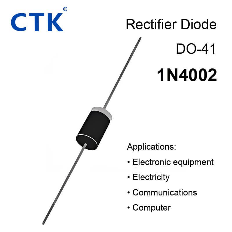 1N4002 DO-41 Plastic Silicon Rectifier Diode 1A Silicon Rectifier