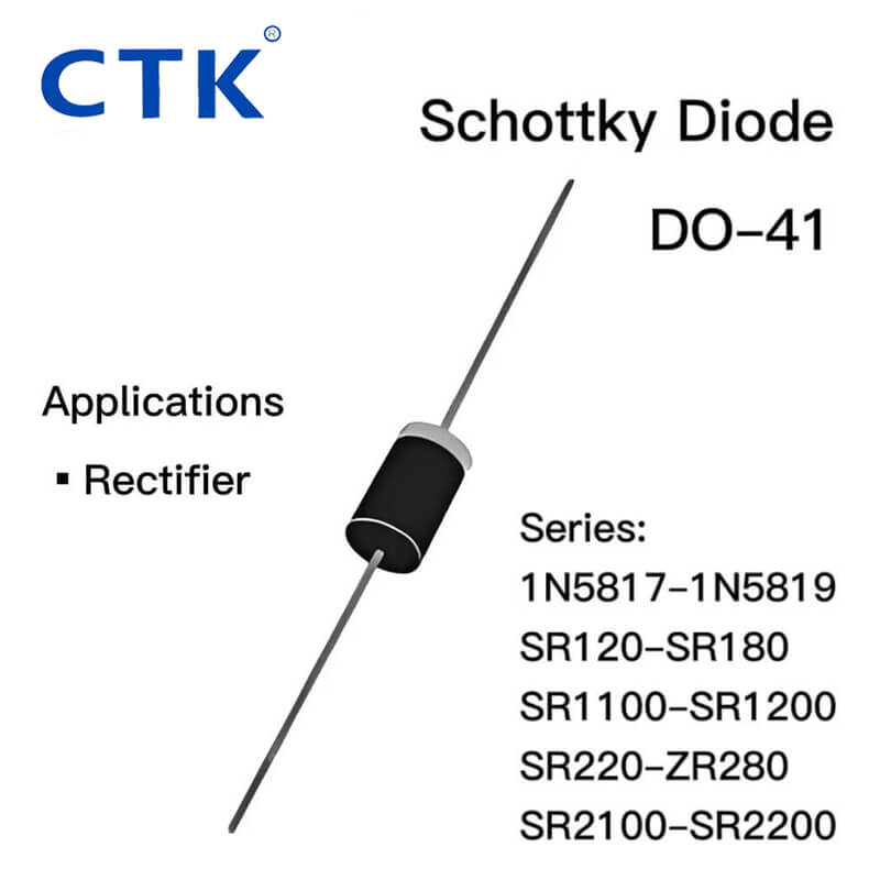 DO-41 Schottky Diode 1N5817-1N5819