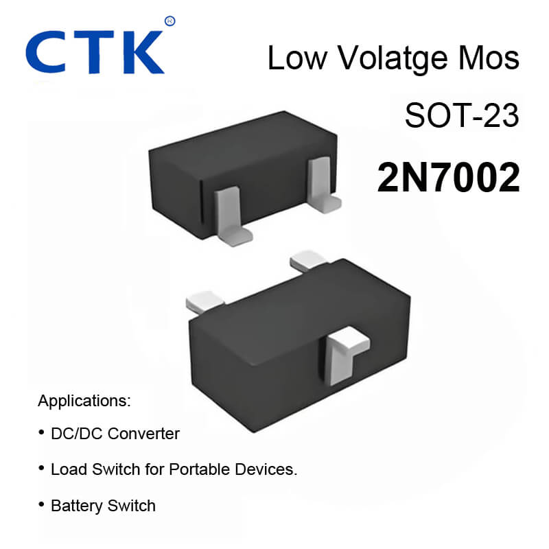 2N7002 SOT-23 Plastic Package Low Voltage Mosfet