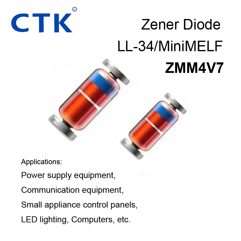 ZMM4V7 LL-34/MiniMELF Zener Diode 500mw-CTK Zener Diode Manufacturer