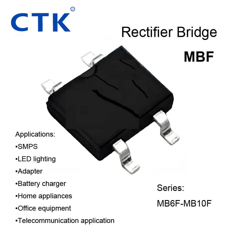 0.8A MBF Bridge Rectifier Surface Mount Glass Passivated