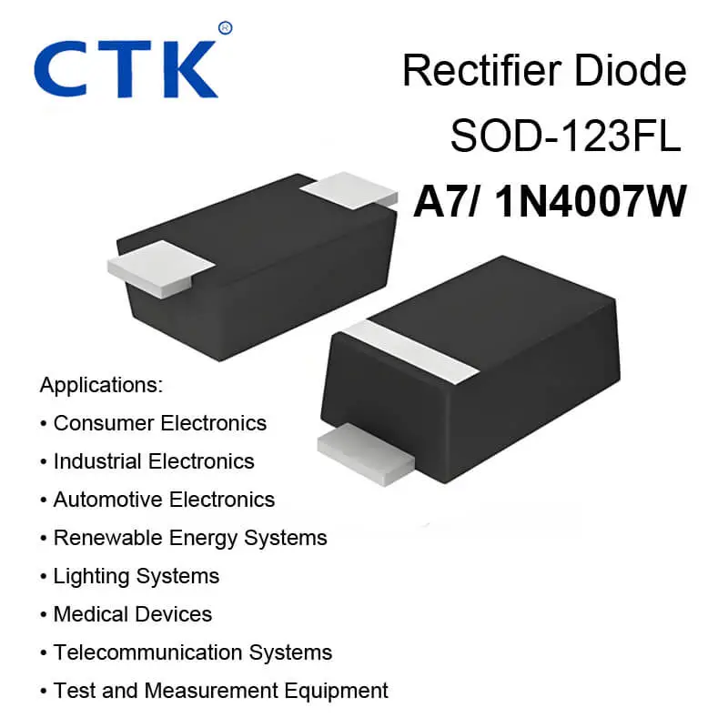 A7 1N4007W SOD-123FL Rectifier Diode-CTK Rectifier Diode Manufacturer