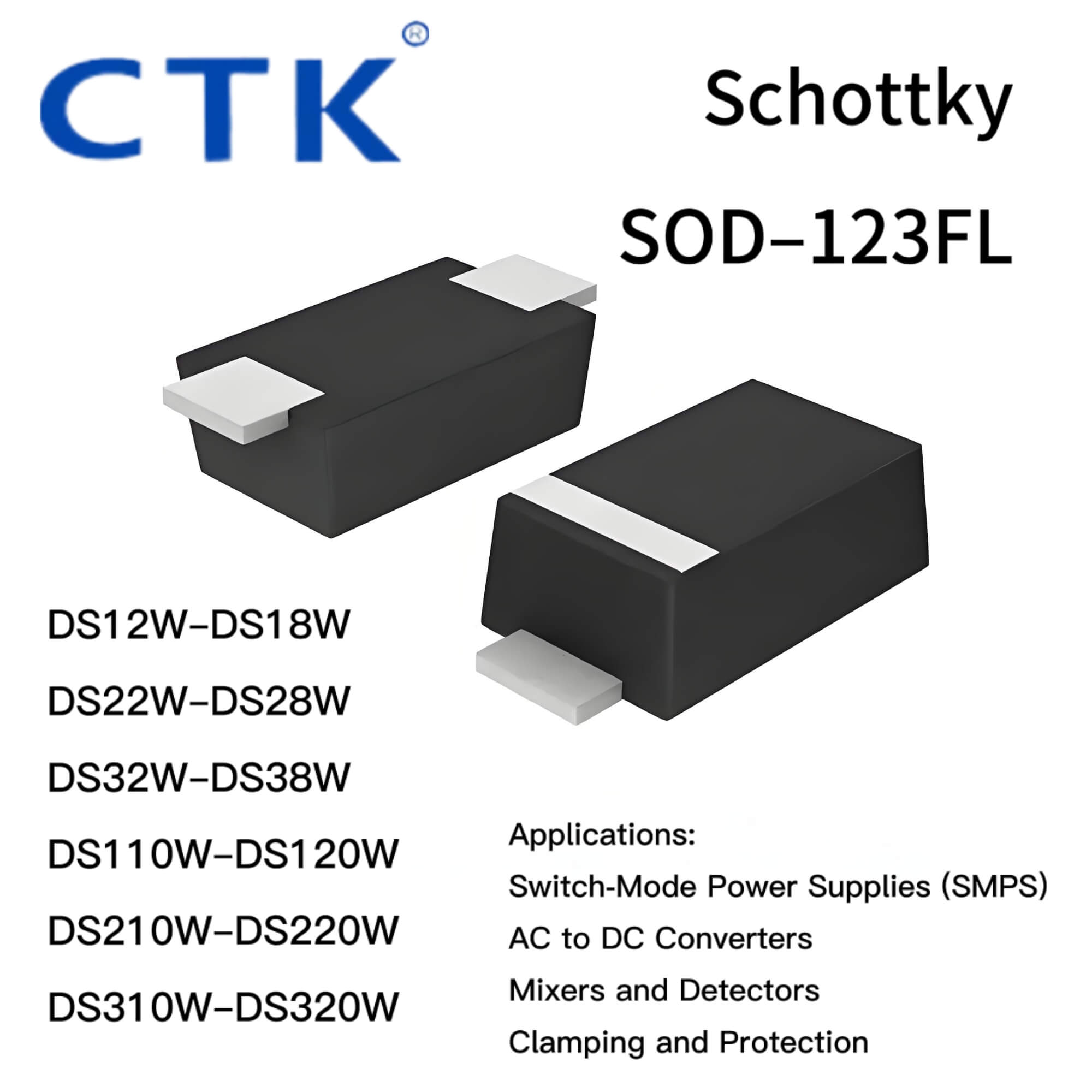 SOD-123FL Schottky diodes