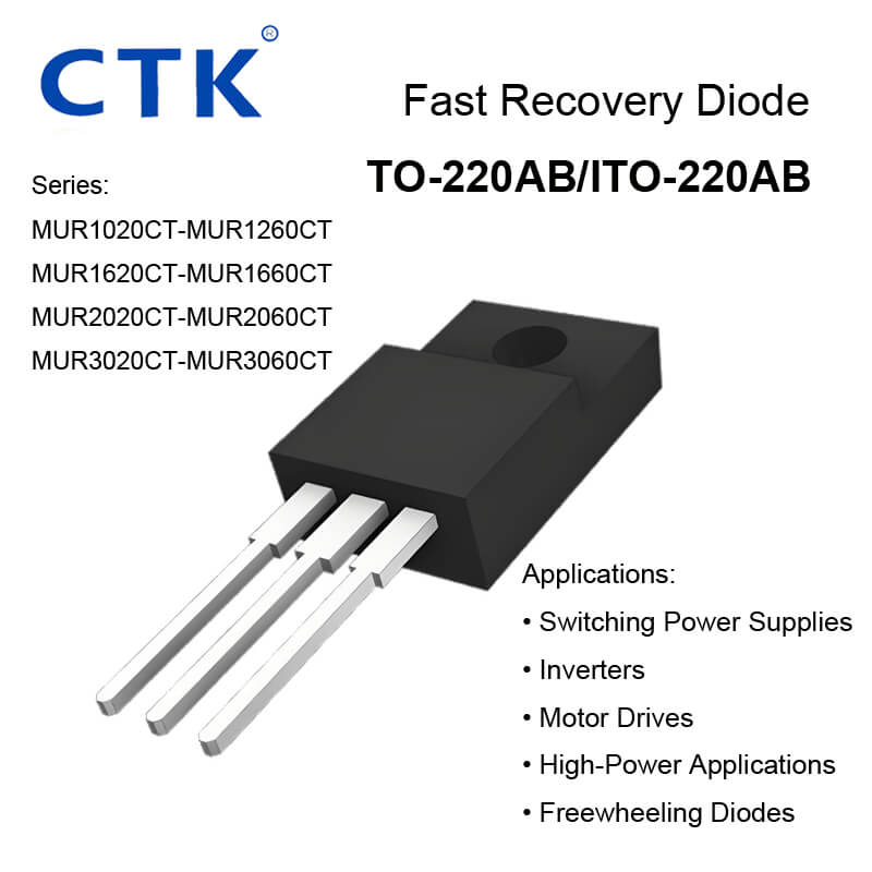 TO-220AB/ITO-220AB Fast recovery diodes