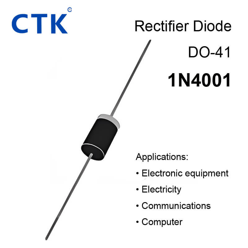 1N4001 DO-41 Plastic Silicon Rectifier Diode 1A Silicon Rectifier