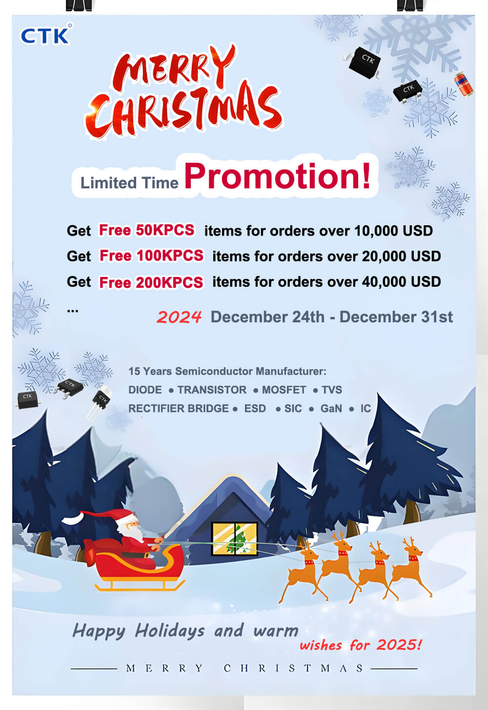 Electronic Components Christmas Limited Time Sale